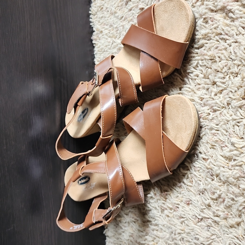 Dr Scholl's wedge sandals.